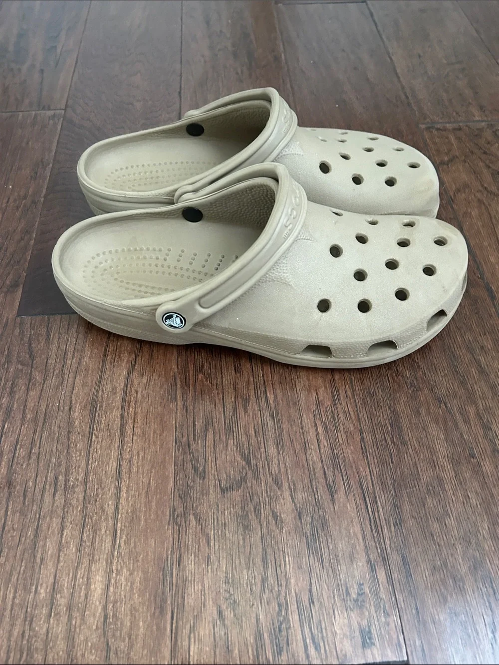 Men’s size XXL 12-13 Neutral Beige crocs - Comfortable Everyday Shoe